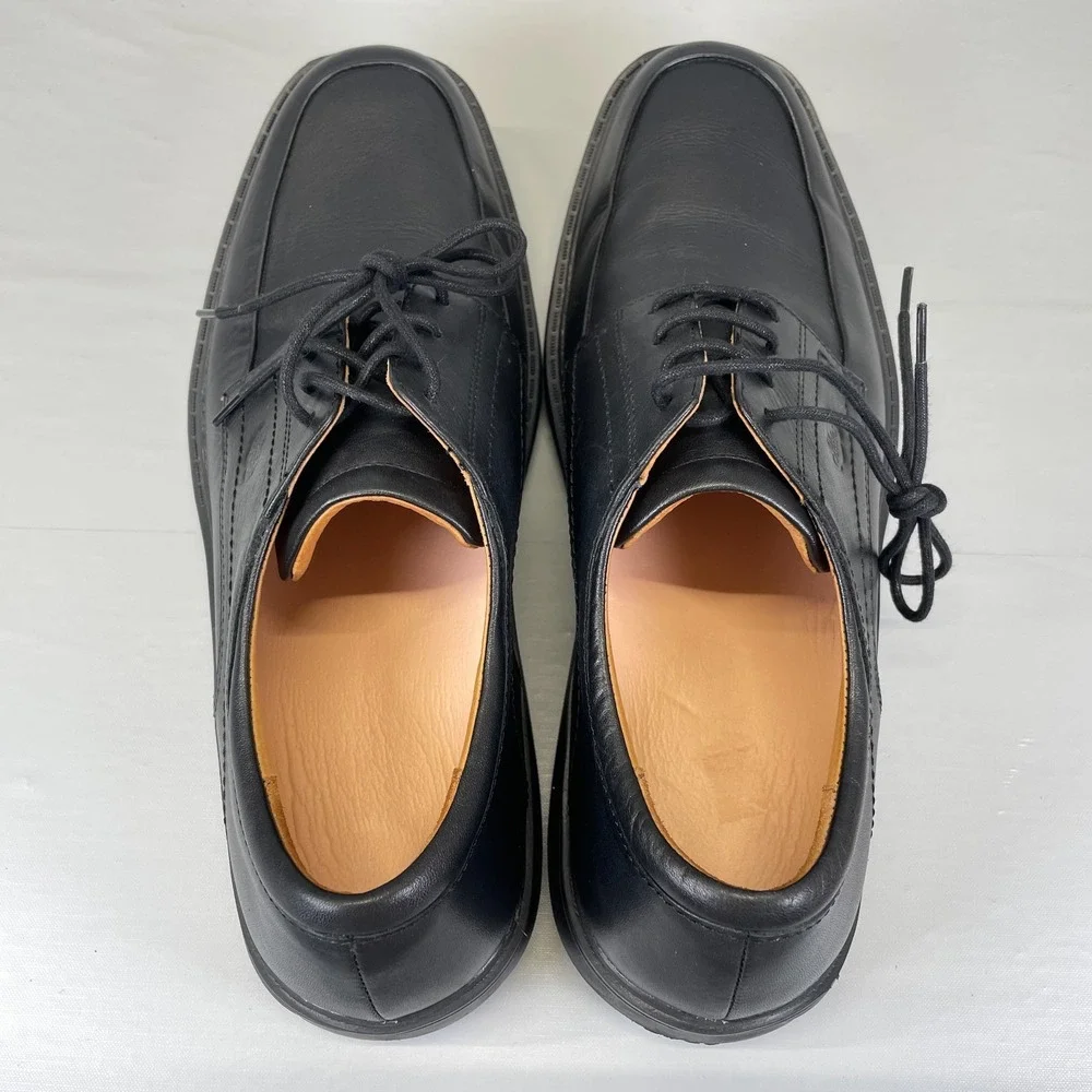 Dr. Comfort Classic Oxford Shoes Mens Size 11.5 M Black Leather Lace Up Dress